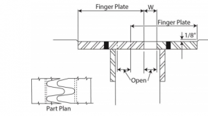 struktur finger strip expansion joint